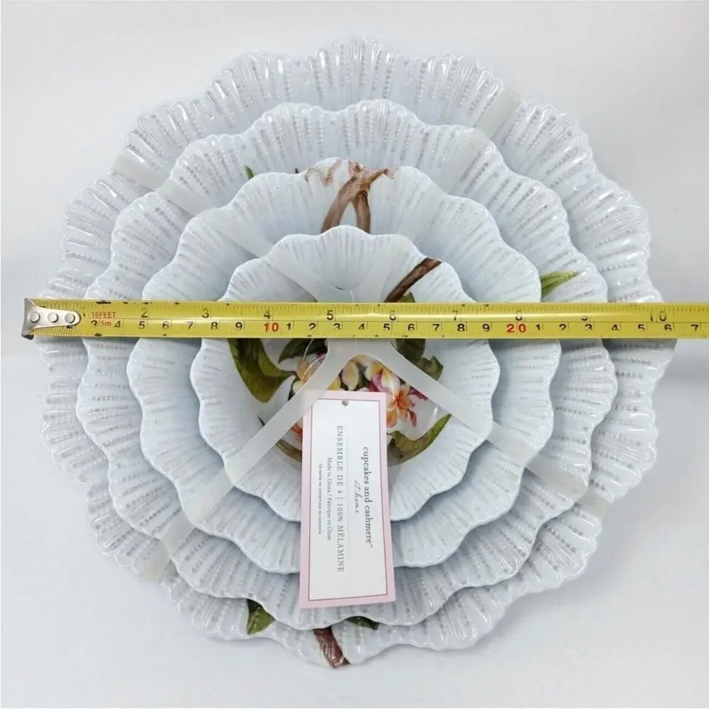 Cupcakes & Cashmere Set of Four Botanical Melamine Nesting Bowls!